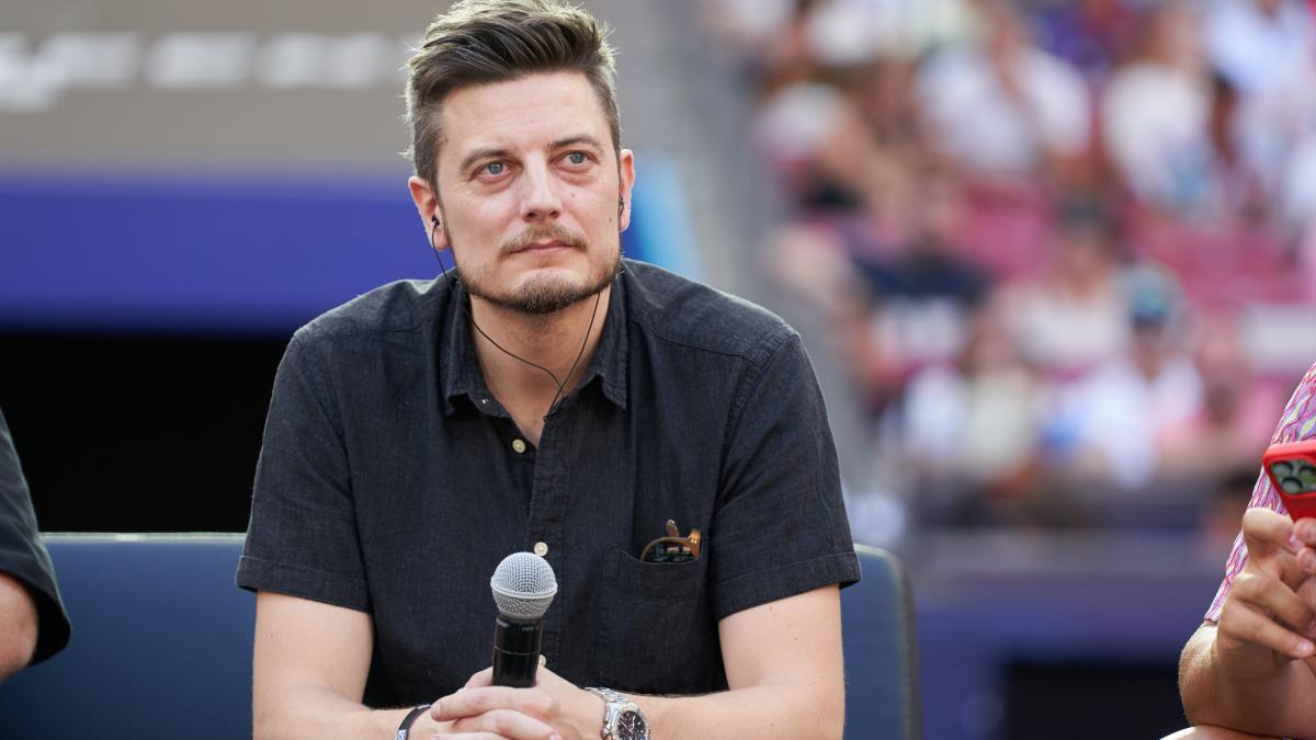 Oriol Querol, durante las finales de la Kings League en el Cívitas Metropolitano