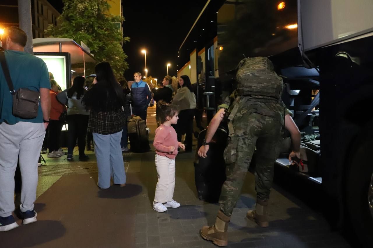 La llegada de los militares de la BRI X desde el Líbano