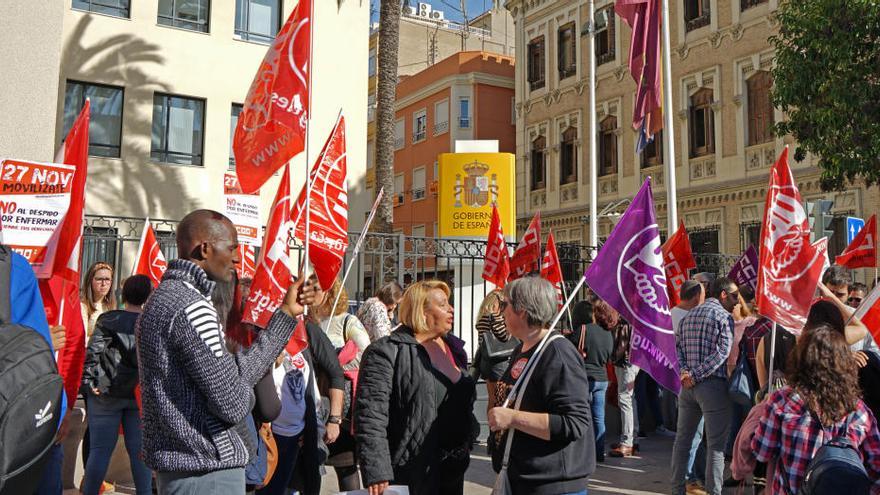 Concentración contra el despido por acumular bajas