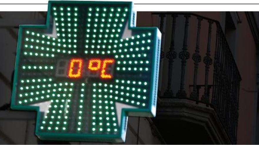 Les baixes temperatures com la que marca aquest termòmetre van disparar el consum de gas a Girona.
