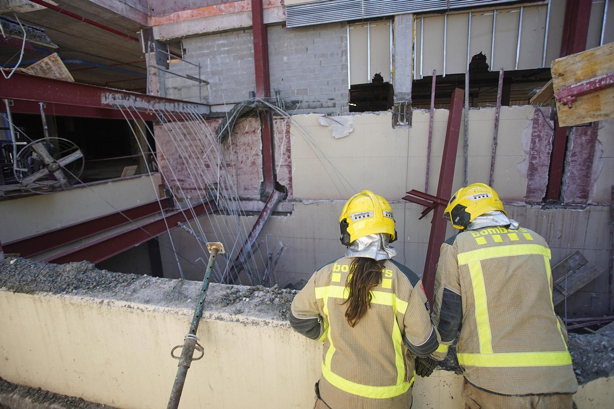 Tres ferits en ensorrar-se una bastida a l'Espai Gironès