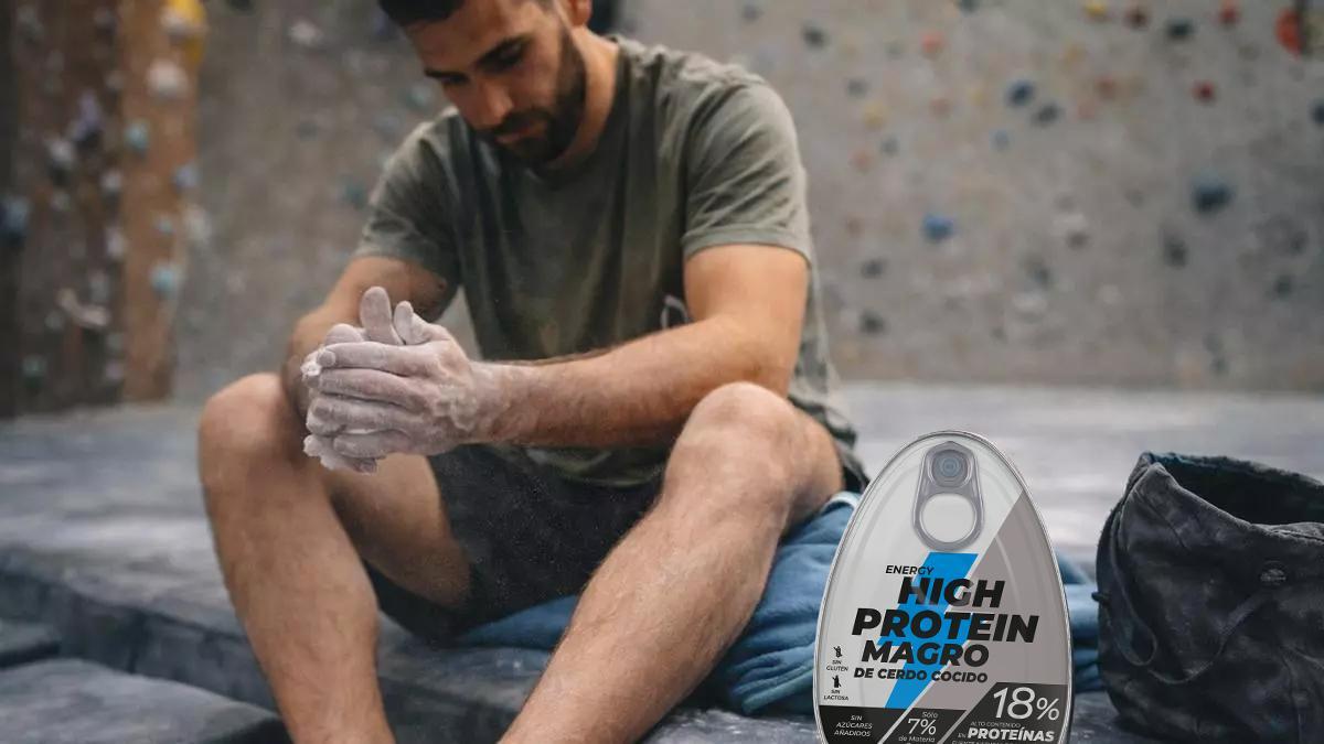 Reinicio en la pared de escalada