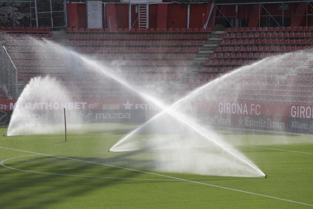 Darrer entrenament del Girona abans del partit contra el Reial Madrid