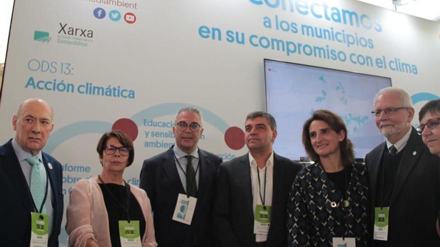 El diputat Jesús Calderer amb la ministra per la Transició Ecològica, Teresa Ribera, a la inauguració de Conama 2018