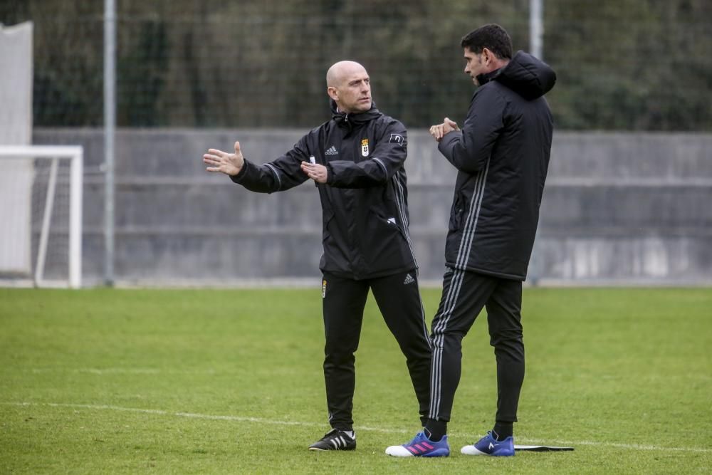 Entrenamiento del Real Oviedo en El Requexón