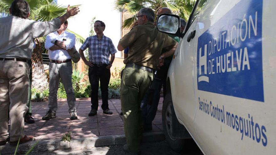 Expertos de Huelva durante su visita a principios de semana.