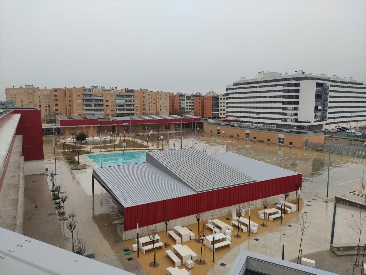 Avanzan las obras en el CPI Valdespartera III de Zaragoza.