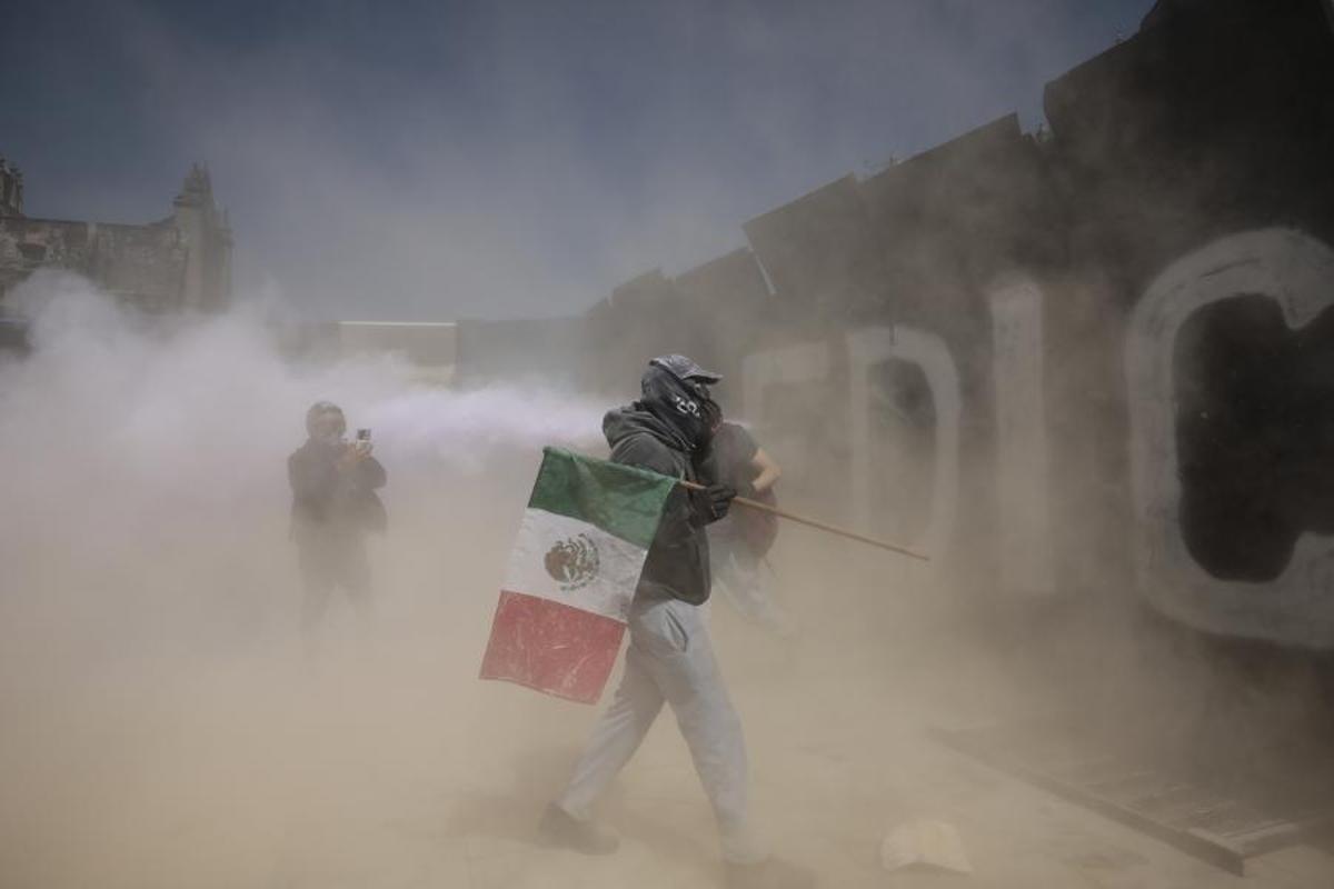 Incidentes en la marcha de la ‘Generación Z’ contra la corrupción en México