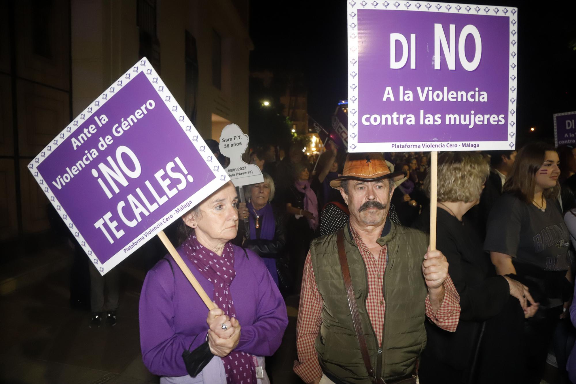 Málaga se echa a la calle para mostrar su rechazo a la violencia machista