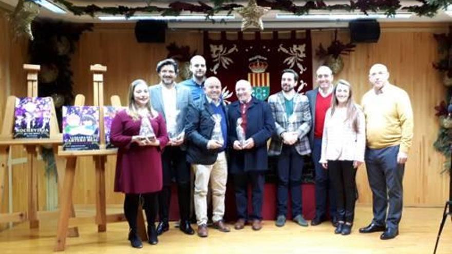 El alcalde y la edil de Fiestas con los Reyes Magos de 2018.