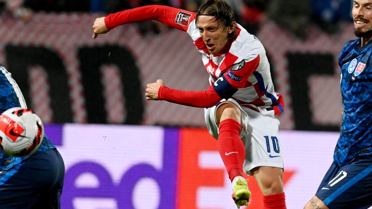 Modric en un partidos con Croacia