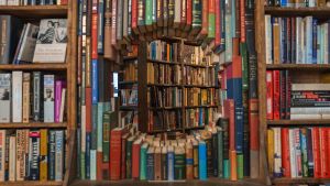 Circular Book Tunnel at The Last Bookstore in Los Angeles