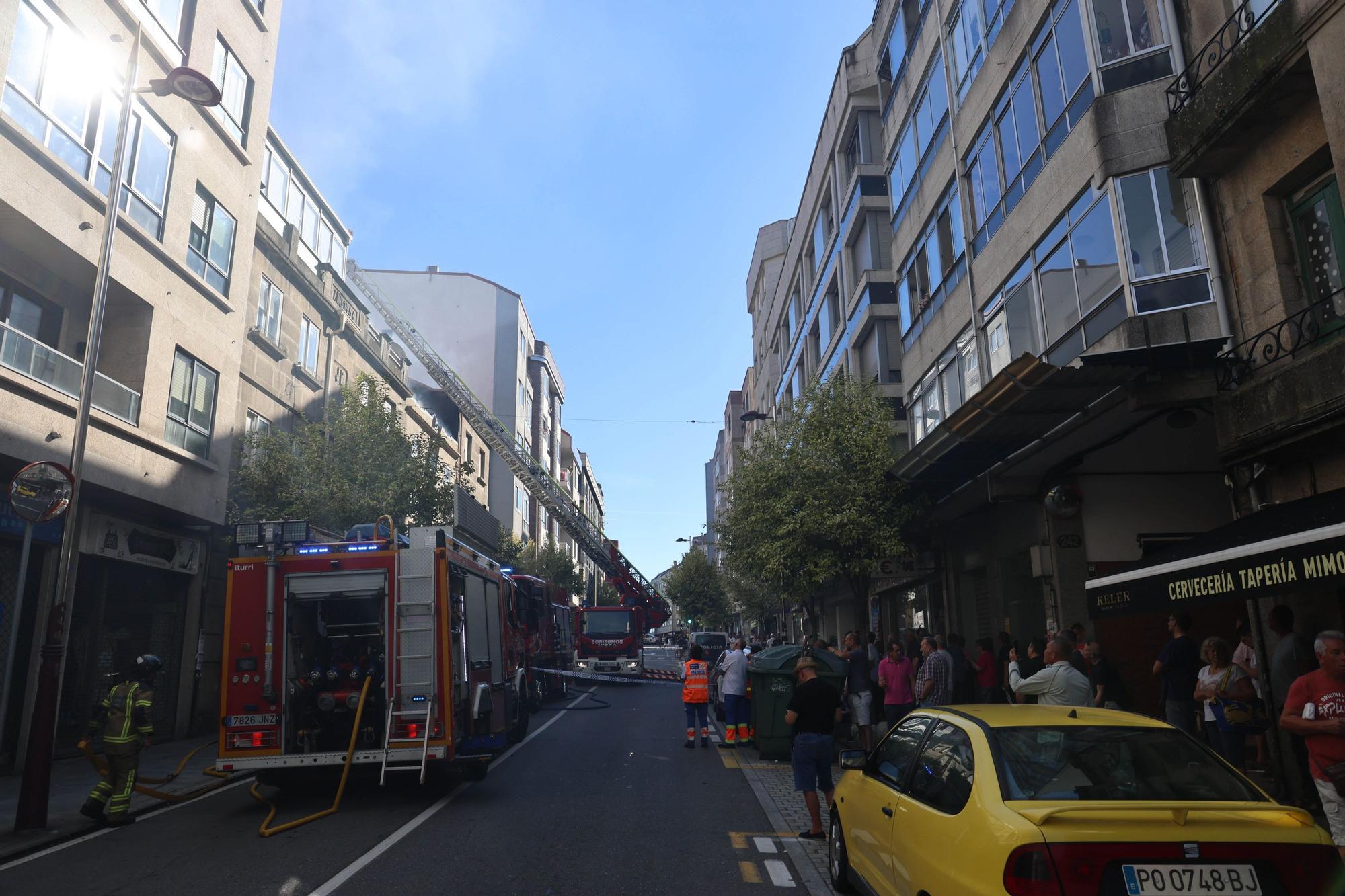 Así fue el incendio que calcinó una vivienda en Sanjurjo Badía