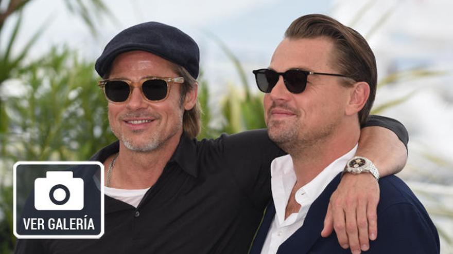 Los actores Brad Pitt y Leonardo DiCaprio, en Cannes.