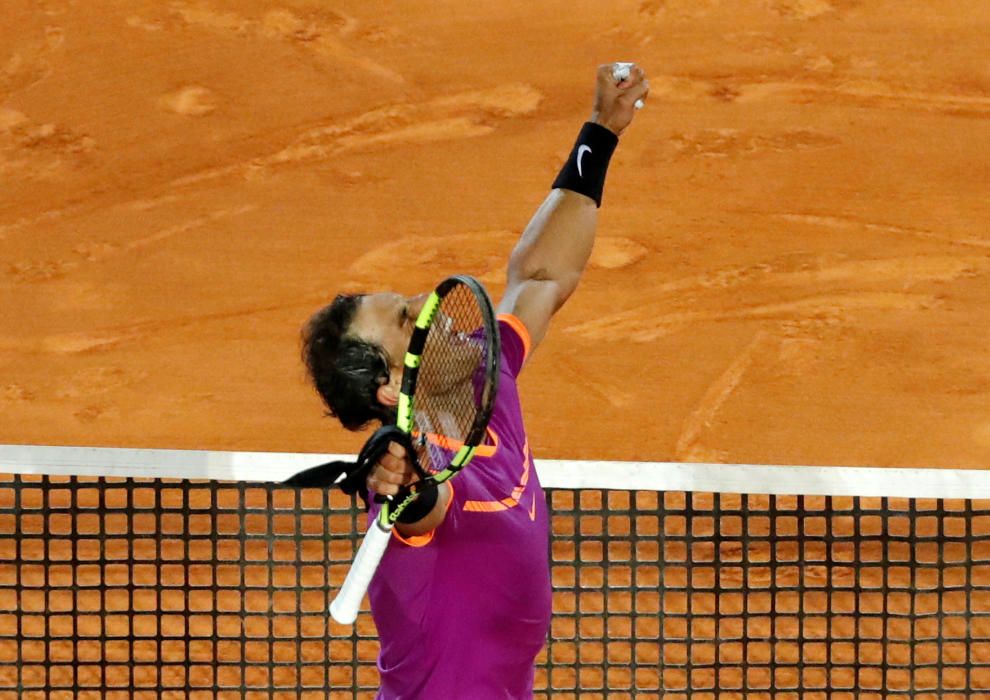 Imágenes del partido entre Nadal y Schwartzmann. EFE-REUTERS