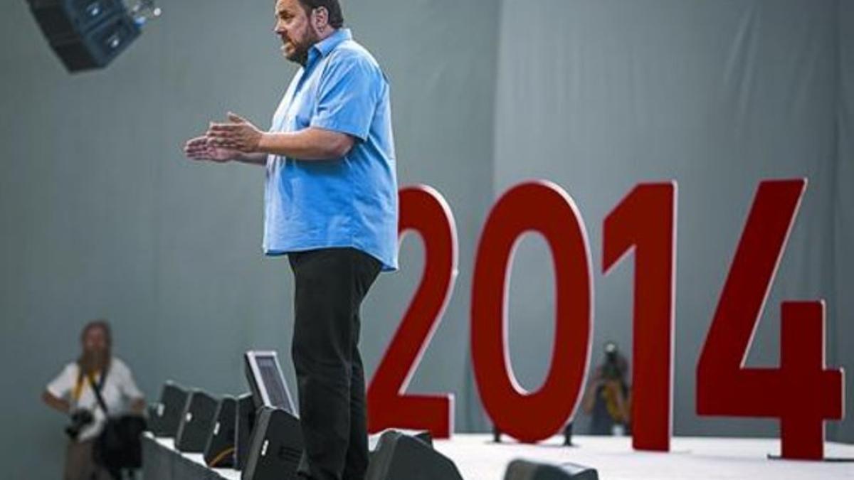 Junqueras, en la conferencia nacional de ERC del 2013.