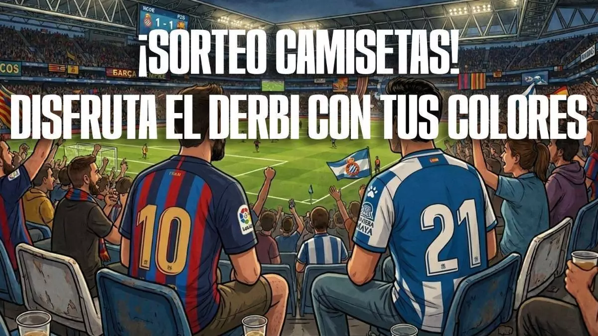 Gana las camisetas del Barça y Espanyol: defiende tus colores en el derbi