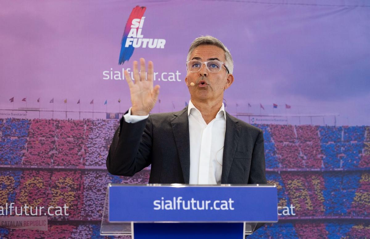 Victor Font, en la rueda de prensa que ha ofrecido en Barcelona.