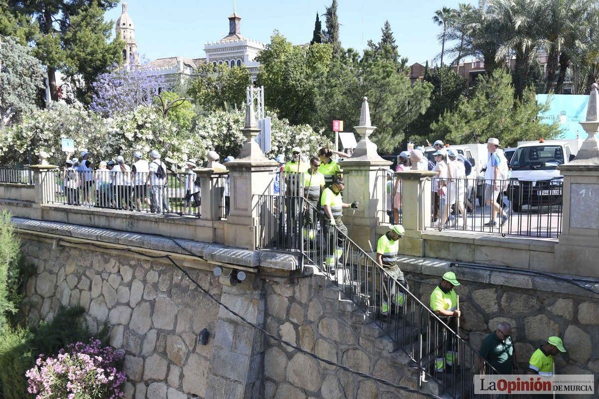 Todas las imágenes del reto de limpieza del río Segura en Murcia