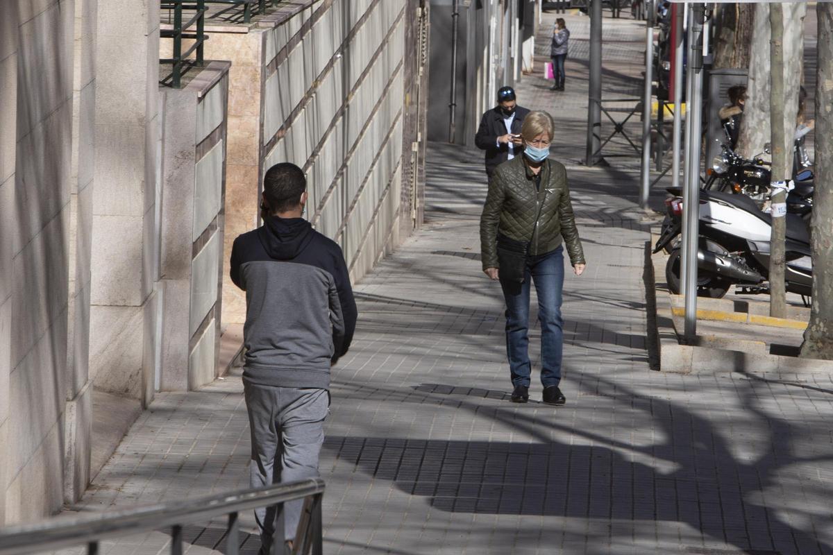 La Baixada del Carme de Xàtiva, en un punto diferente del que ocurrieron los hechos.