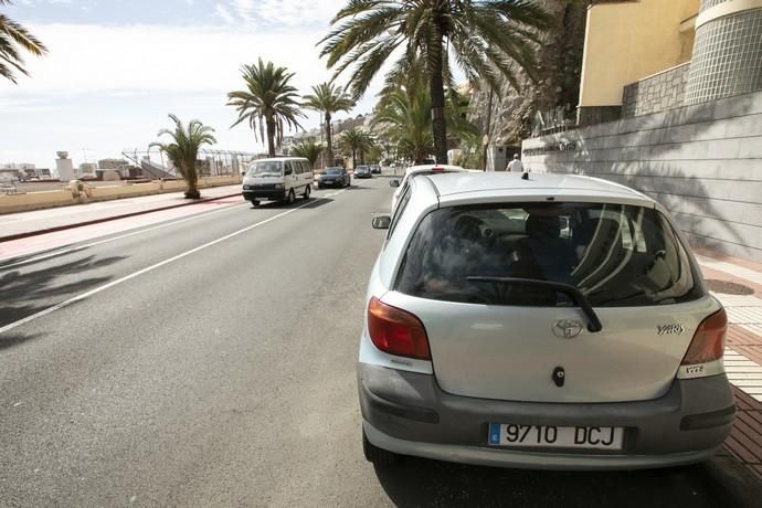 01.04.19.Las Palmas de Gran Canaria. Obras para la construcción del carril bici en el Paseo de Chil. Foto Quique Curbelo  | 01/04/2019 | Fotógrafo: Quique Curbelo