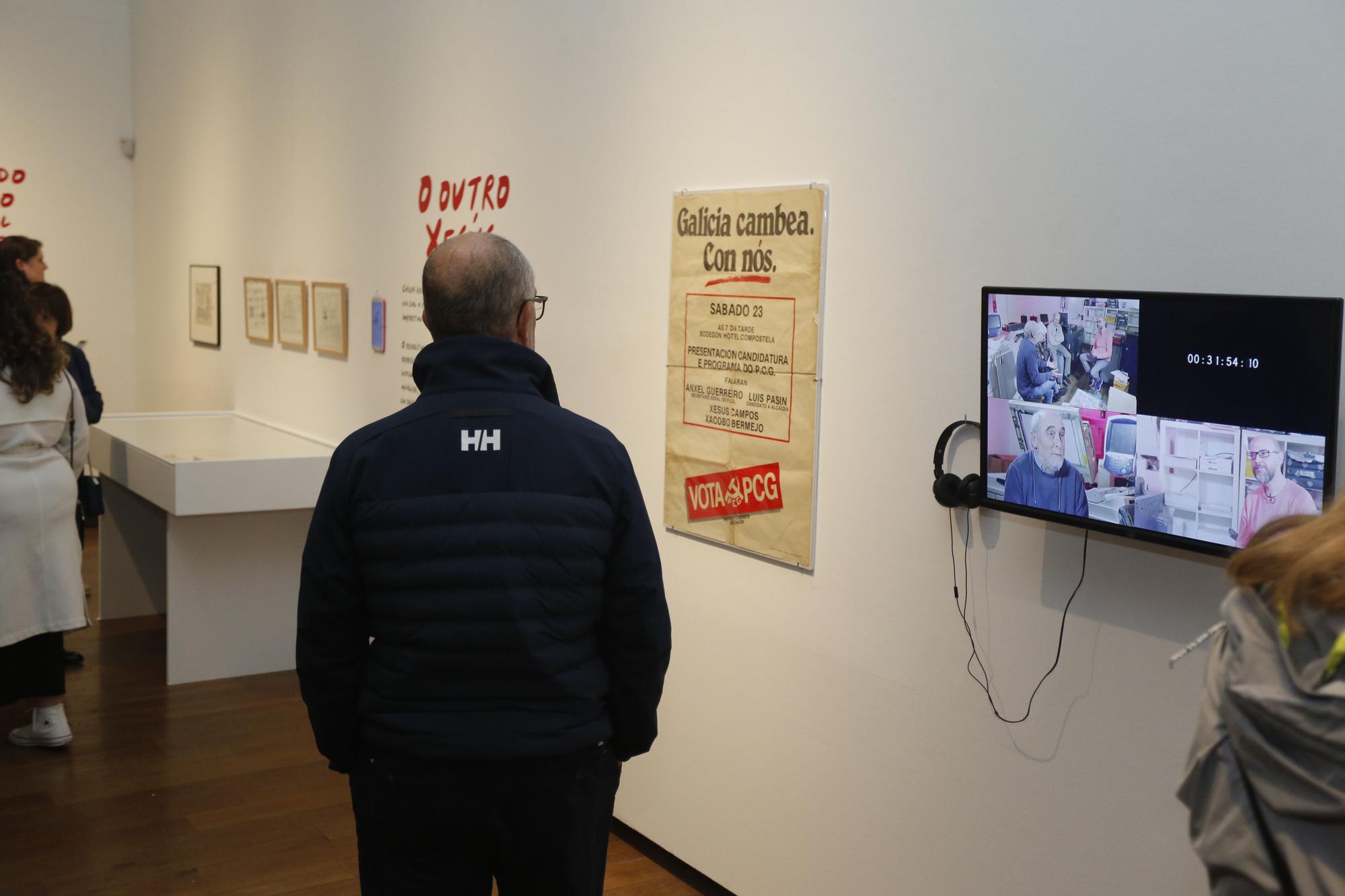 Inaugurada en la Fundación Luís Seoane la exposición sobre la obra del humorista gallego Chichi Campos