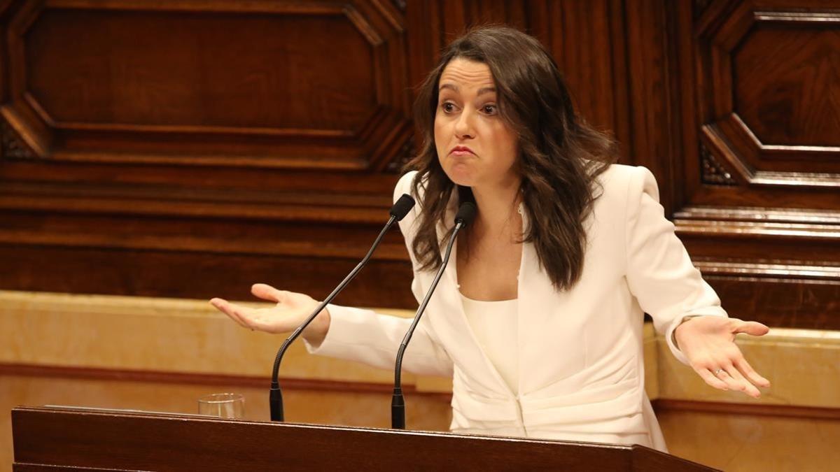 Inés Arrimadas, durante su intervención.