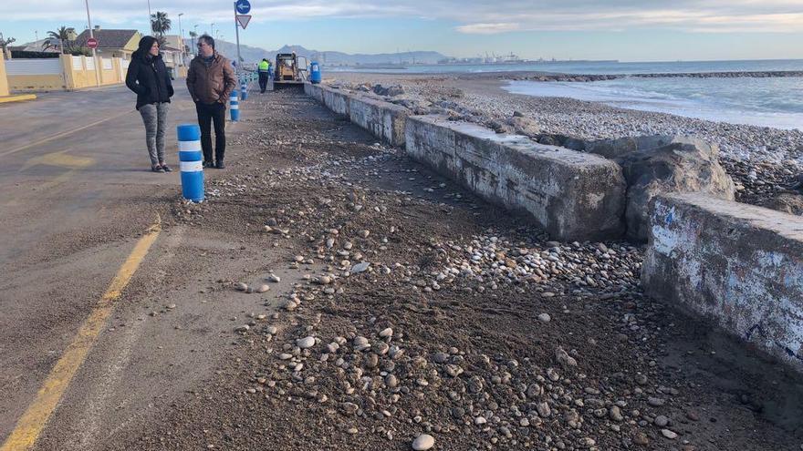 El temporal provocó daños en el litoral de Almassora