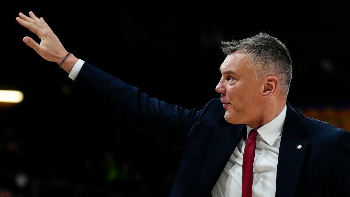 Jasikevicius dando instrucciones durante un partido