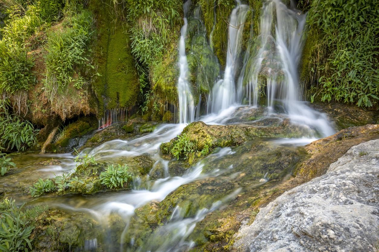 Cascada del Salto de Poveda sobre el Tajo