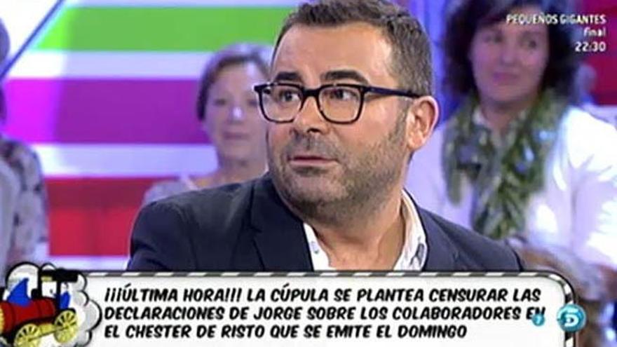 Jorge Javier Vázquez en &#039;Sálvame&#039;.