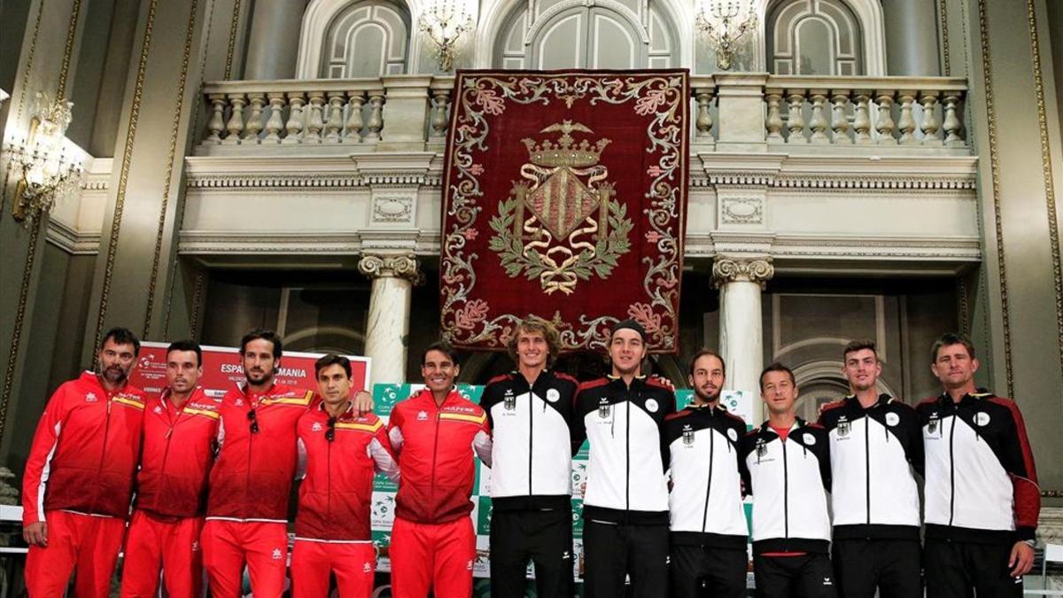 España - Alemania, en la presentación en el Ayuntamiento de Valencia