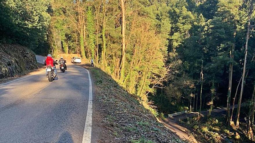 Zona talada junto a la carretera, sin ningún tipo de protección. |   // FDV