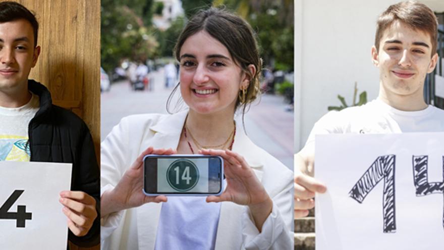 Javier Rubio Gómez (IES Eugenio Frutos de Guareña), María Fernández Blanco (Colegio Sagrada Familia de Badajoz) y Jorge Salcedo Ciborro (IES Norba Caesarina de Cáceres).