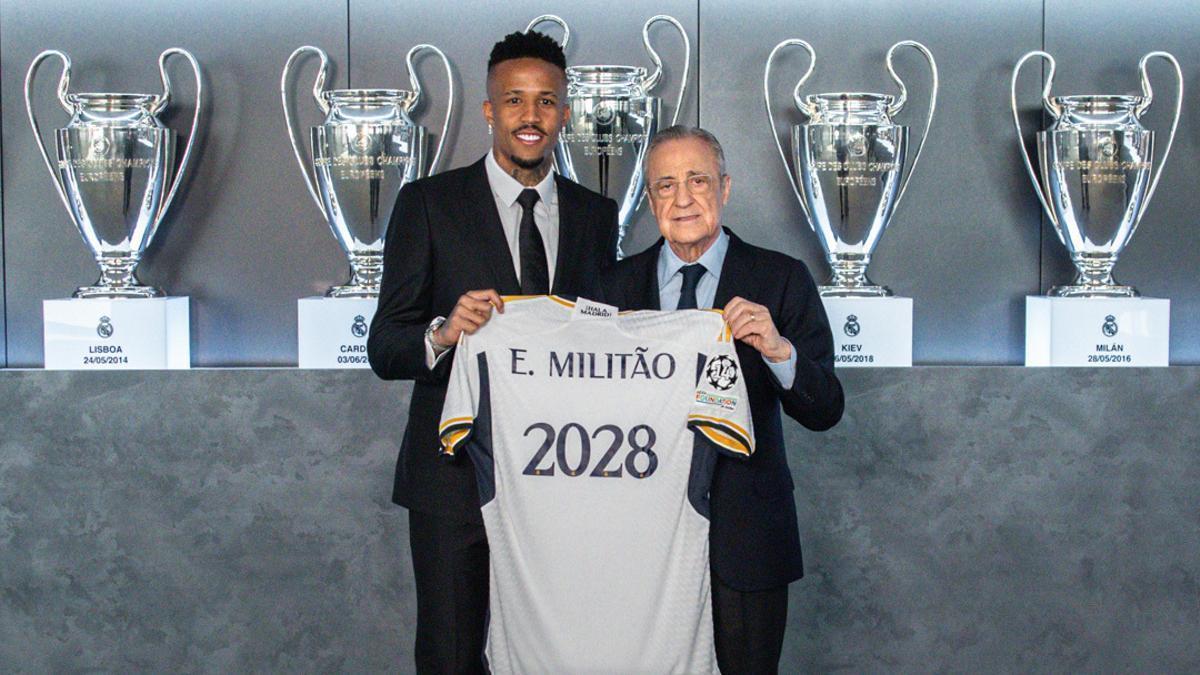 Militão, renovado hasta 2028.