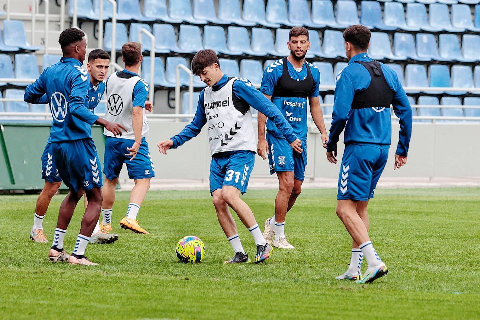 Entrenamiento a puerta abierta del CD Tenerife