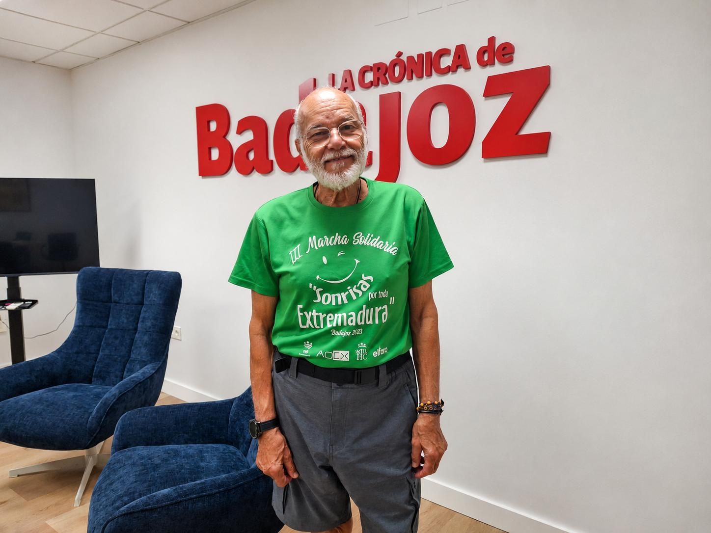 Ricardo Cabezas Carrasco, hoy, en su visita a la sede de La Crónica de Badajoz.