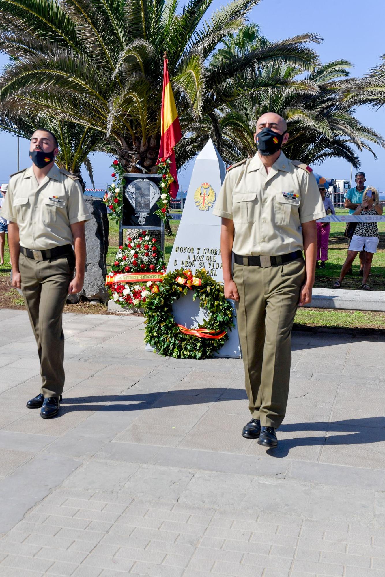 Acto de homenaje a los paracaidistas caídos en acto de servicio entre 1965 y 1979 en Maspalomas