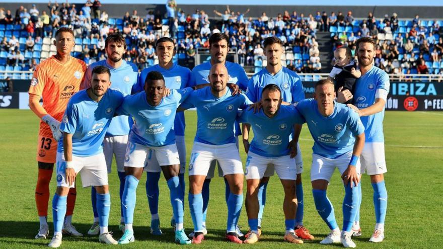 Once inicial con el que saltó la UD Ibiza a Can Misses para recibir y enfrentarse al Málaga CF (1-1) en la anterior jornada de liga. | UD IBIZA