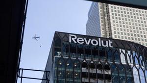 The Revolut Ltd. headquarters in Canary Wharf, London, UK, on Tuesday, Dec. 2, 2025. Measures in the UK budget to attract more companies to the London Stock Exchange will help the bourse compete against the Nasdaq for financial technology listings, the chair of challenger bank Revolut Ltd. said. Photographer: Chris Ratcliffe/Bloomberg