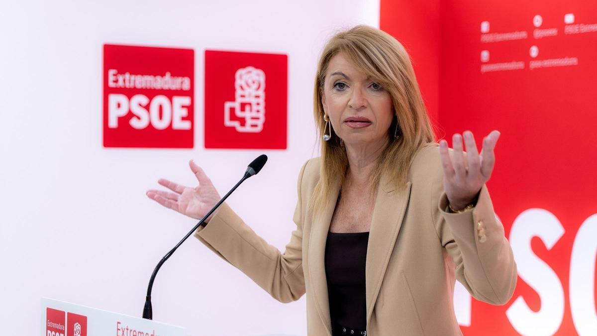 La portavoz del grupo socialista, Piedad Álvarez, este lunes.