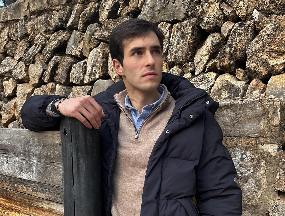 Samuel Navalón, en la placita de toros que hay en la Ermita de la Virgen del Rosario de Ayora