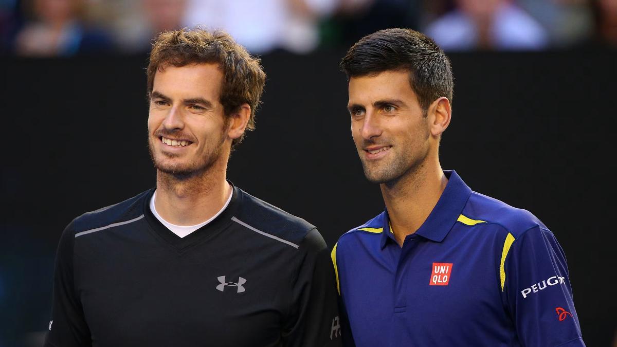 Andy Murray con Novac Djokovic