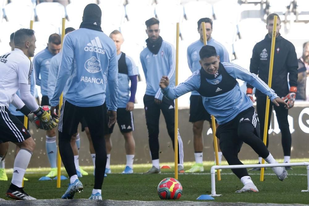 El Celta prepara la pólvora para revivir ante la Real Sociedad. // J. Lores