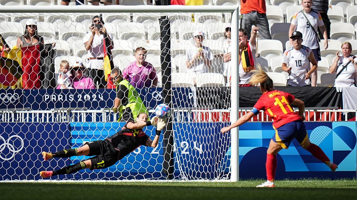 Berger paró el penalti de Alexia en el último minuto del añadido