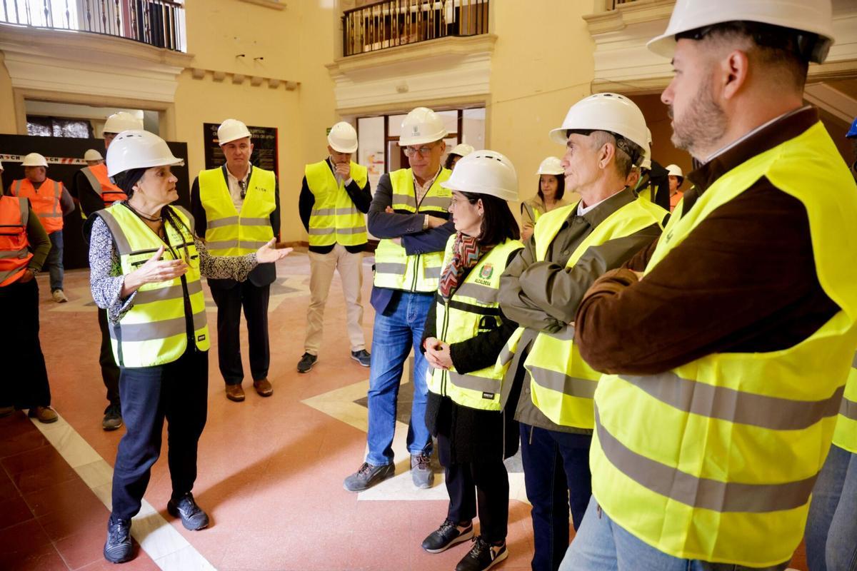 Visita a los trabajos de rehabilitación del Museo Néstor