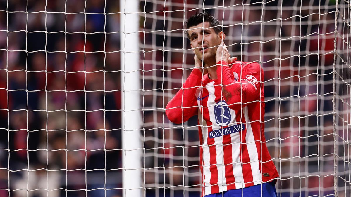 Alvaro Morata, en el partido de Copa del Rey ante el Athletic.