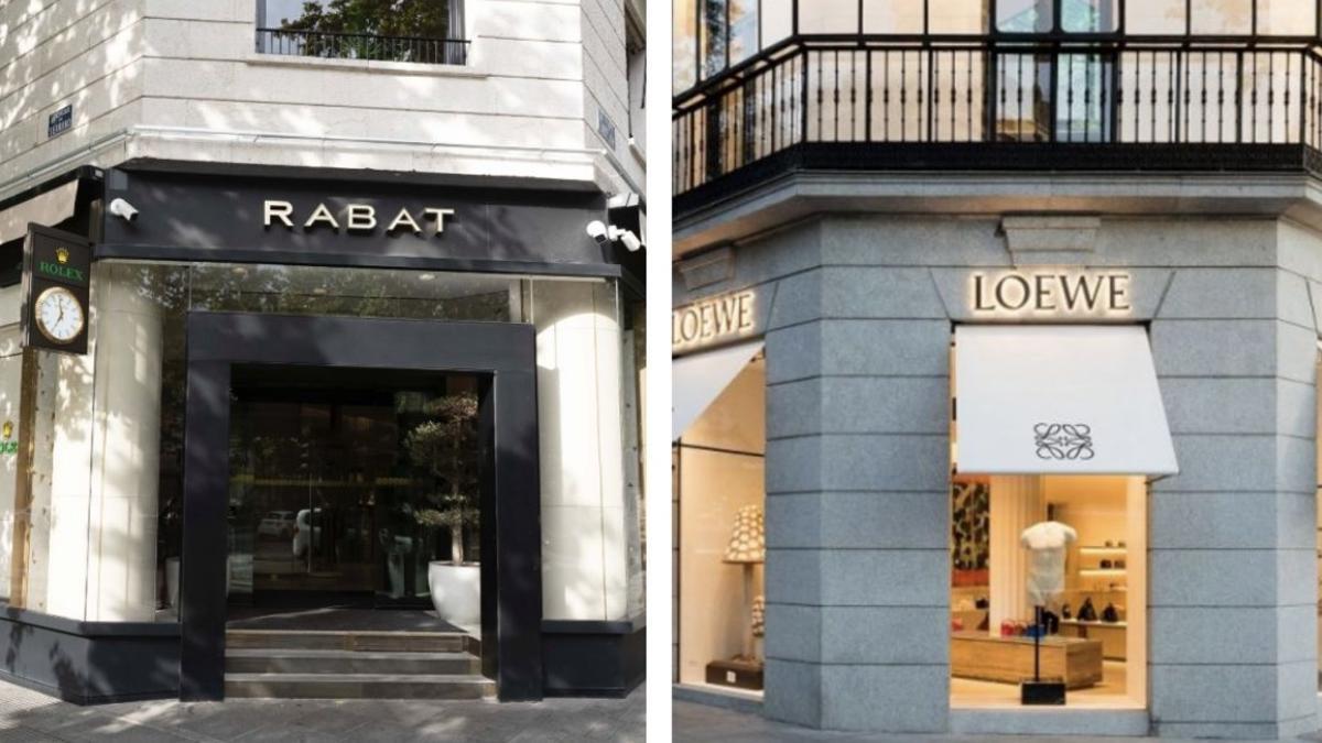 Rabat y Loewe, dos establecimientos de la Milla de Oro de Madrid.