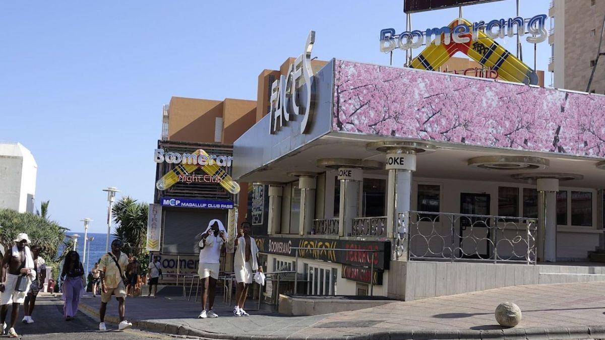 El exterior de la discoteca Boomerang de Magaluf, donde se produjo el altercado.