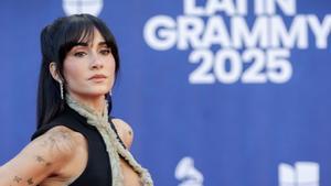 Las Vegas (United States), 14/11/2025.- Spanish pop singer and actress Aitana attends the red carpet event for the 26th Annual Latin Grammy Awards ceremony at the MGM Grand Garden Arena in Las Vegas, Nevada, USA, 13 November 2025. The Latin Grammy Awards recognize artistic and/or technical achievement, not sales figures or chart positions, and the winners are determined by the votes of their peers-the qualified voting members of the academy. EFE/EPA/CRISTOBAL HERRERA-ULASHKEVICH